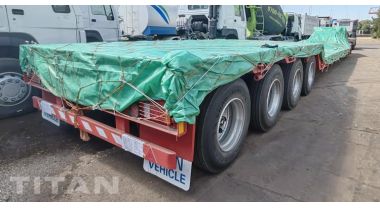 4 Axle Removable Gooseneck Trailer Ready Ship to UAE