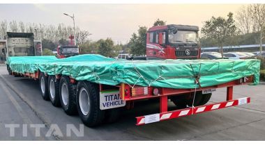 4 Axle 100 Ton Folding Gooseneck Trailer will be sent to Saudi Arabia