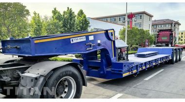 40FT RGN Lowboy Trailer will be sent to Guyana by Container