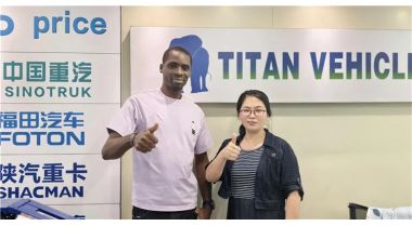 Nigeria Customer Visit TITAN to Buy 3 Axle 80 Ton Lowboy Trailer