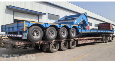 4 Line 8 Axle Detach Gooseneck Trailer will be sent to Mexico