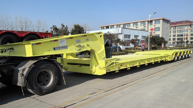 Drawing of 5 Line 10 Axle Detach Gooseneck Lowboy Trailer for Sale