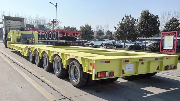 Drawing of 5 Line 10 Axle Detach Gooseneck Lowboy Trailer for Sale