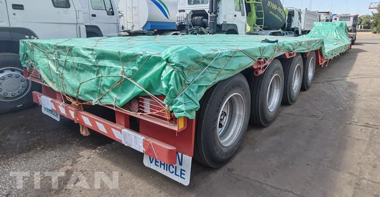 4 Axle Removable Gooseneck Trailer for Sale in UAE
