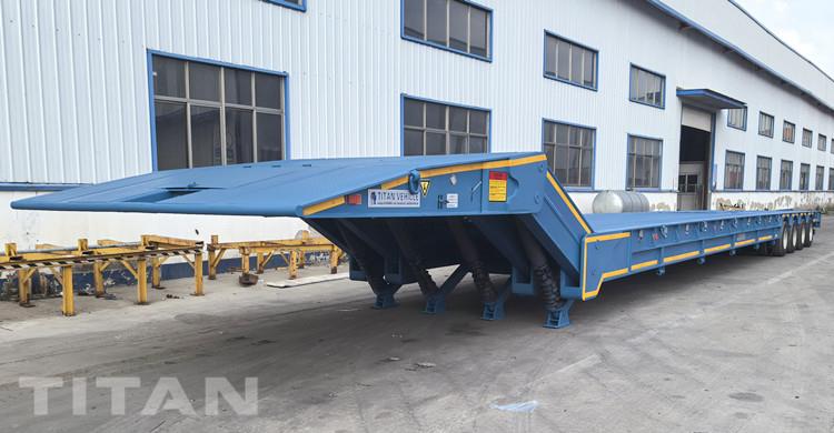 4 Line 8 Axle 100 Ton Folding Gooseneck Trailer for Sale in Guatemala