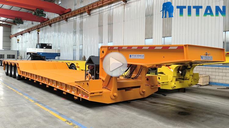 4 Axle Hydraulic Detachable Gooseneck Lowboy Trailer for Sale in Dominican