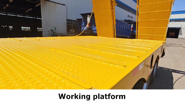 60 Ton Tri Axle Low Bed Semi Trailer for Sale in Guyana