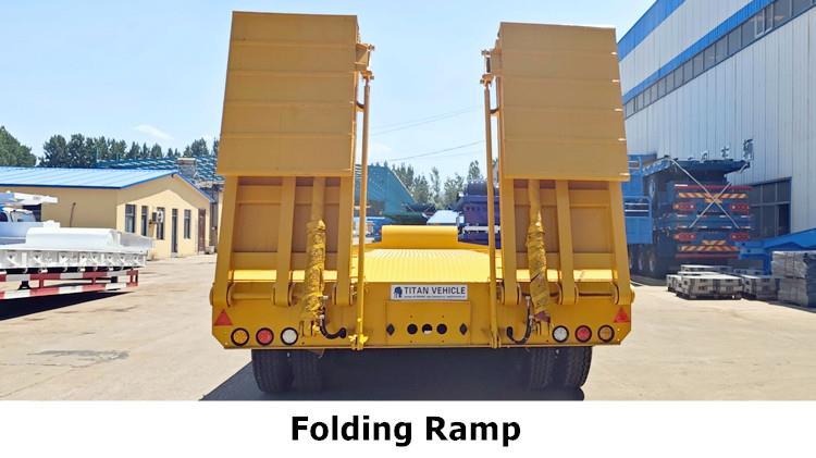 60 Ton Tri Axle Low Bed Semi Trailer for Sale in Guyana