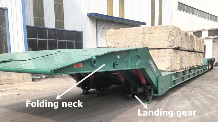 5 Axle 150 Ton Folding Neck Trailer Price in Burkina Faso