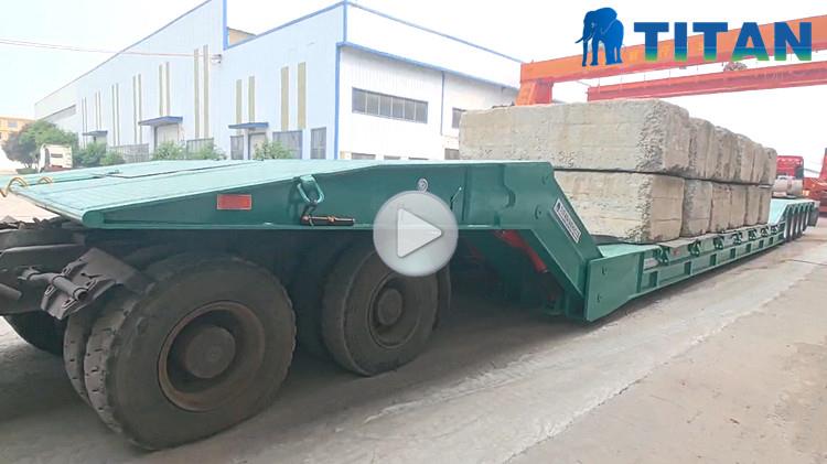 5 Axle 150 Ton Folding Neck Trailer Price in Burkina Faso