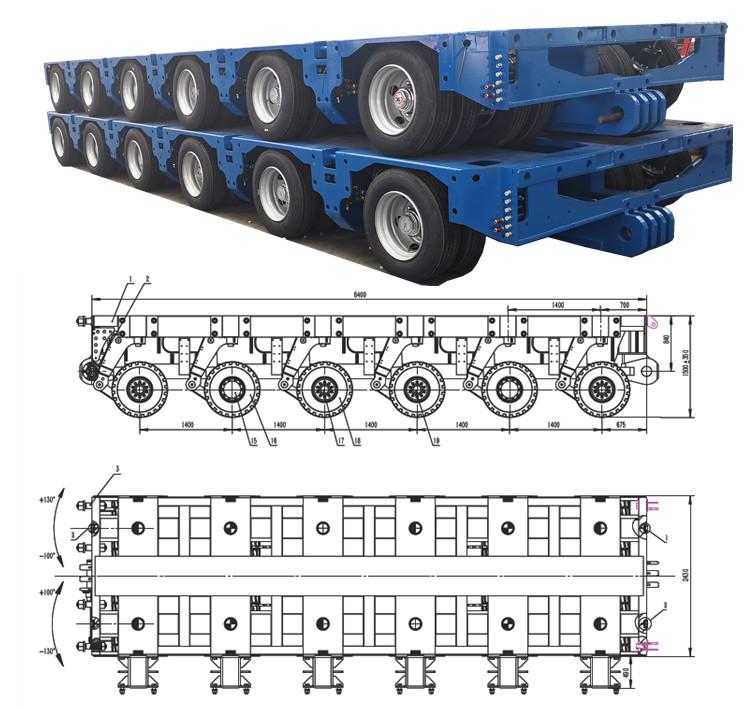 6 Line Scheuerle SPMT Mammoet Trailer for Sale Price