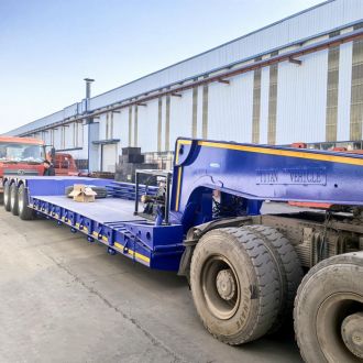 80 Ton Detachable Gooseneck Lowboy Trailer