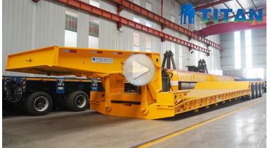4 Axle 100 Ton Lowboy Gooseneck Trailer